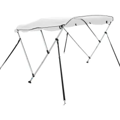 vidaXL Biminitop 3 bogen met zijwanden 183x(137-152)x137 cm
