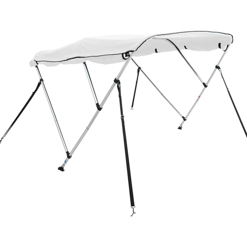vidaXL Biminitop 3 bogen met zijwanden 183x(137-152)x137 cm