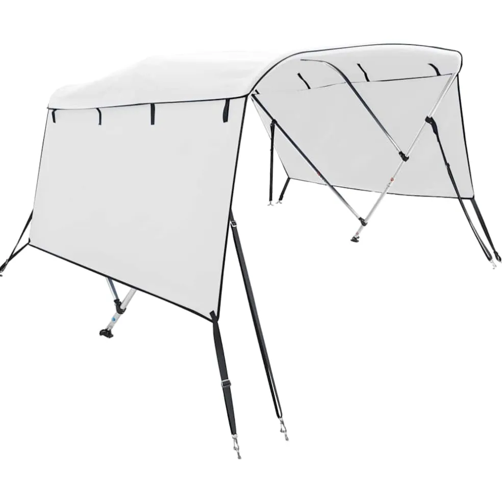 vidaXL Biminitop 3 bogen met zijwanden 183x(137-152)x137 cm