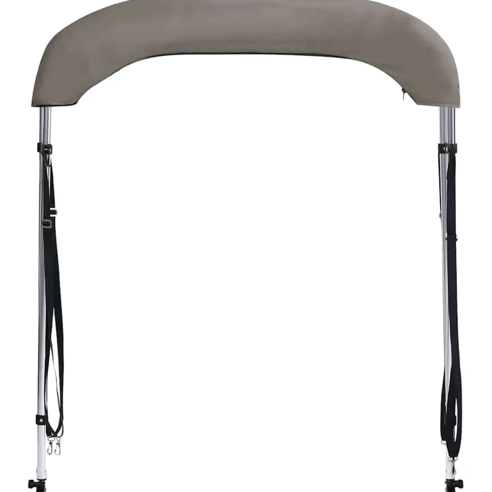 vidaXL Biminitop 2 bogen 150x120x110 cm grijs