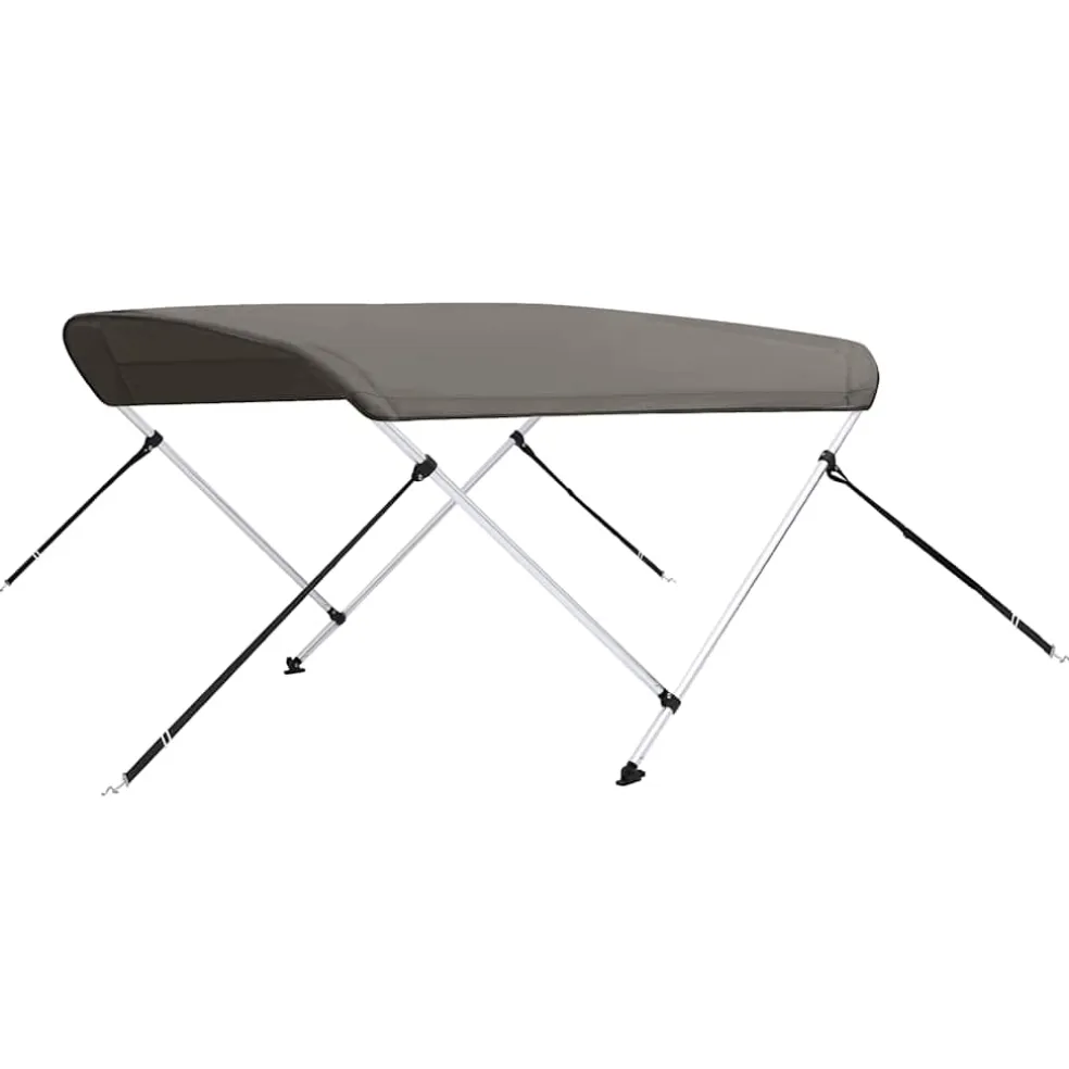 vidaXL Biminitop 2 bogen 150x120x110 cm grijs