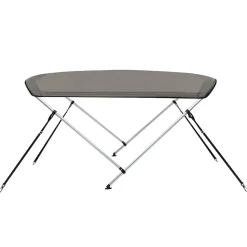 vidaXL Biminitop 2 bogen 150x120x110 cm grijs