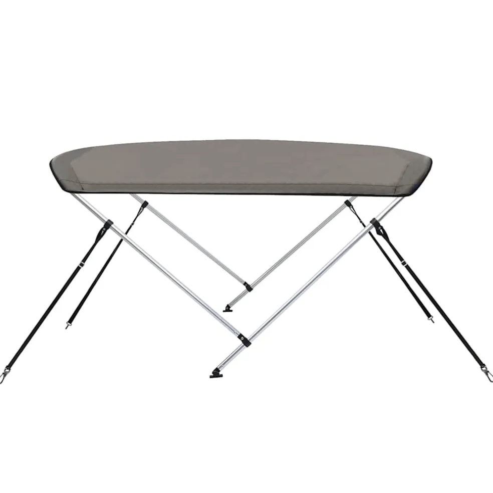 vidaXL Biminitop 2 bogen 150x120x110 cm grijs