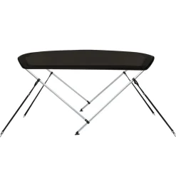 vidaXL Biminitop 2 bogen 150x120x110 cm zwart