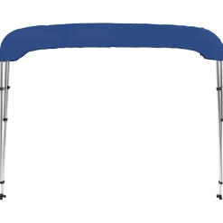vidaXL Biminitop 3-boogs 183x140x137 cm blauw