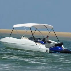 vidaXL Biminitop 3-boogs 183x140x137 cm wit