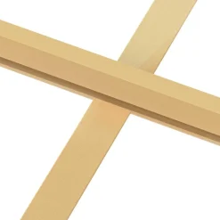 vidaXL Binnendeur smal 76x201,5 cm gehard glas en aluminium goudkleur