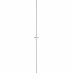 vidaXL Binnendeur 76x201,5 cm matglas en aluminium wit