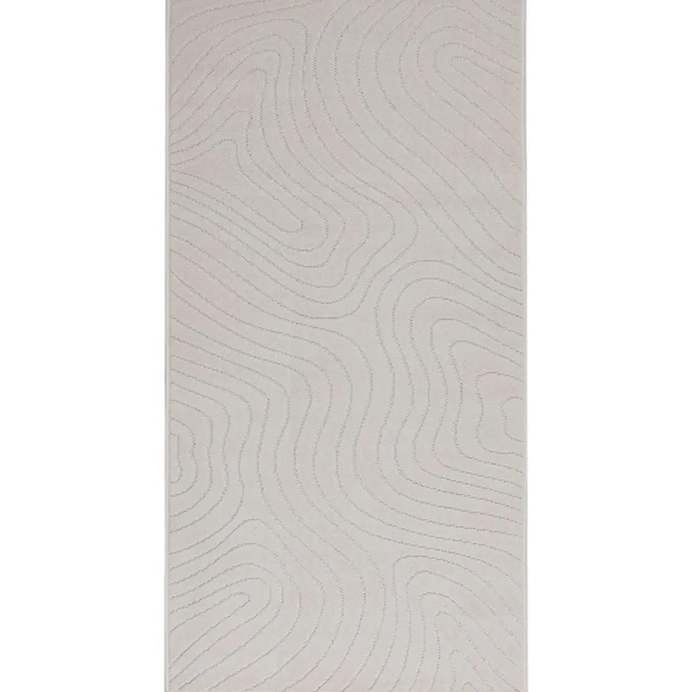 vidaXL Binnen- en buitentapijt PALMERAS Crème 150 x 80 cm Polyester