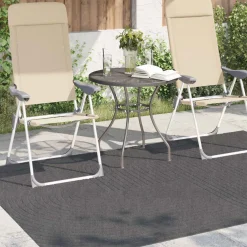 vidaXL Binnen- en buitentapijt PALMERAS Crème 150 x 80 cm Polyester