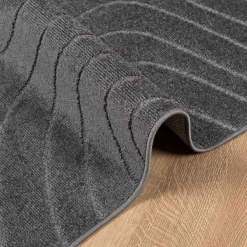 vidaXL Binnen- en buitentapijt PALMERAS Antraciet 150 x 80 cm