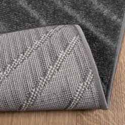 vidaXL Binnen- en buitentapijt PALMERAS Antraciet 150 x 80 cm