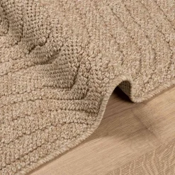vidaXL Binnen- en buitentapijt AGIRA Naturel 150 x 80 cm Polyester