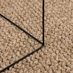 vidaXL Binnen- en buitentapijt AGIRA Naturel 150 x 80 cm Polyester