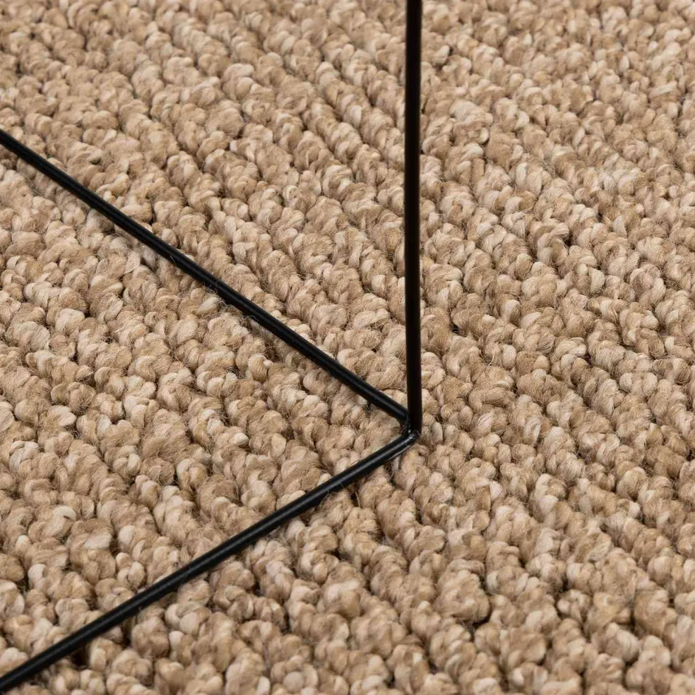 vidaXL Binnen- en buitentapijt AGIRA Naturel 150 x 80 cm Polyester