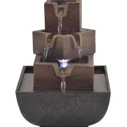 vidaXL Binnenfontein met LED-verlichting polyresin