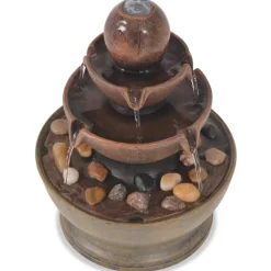 vidaXL Binnenfontein met pomp polyresin