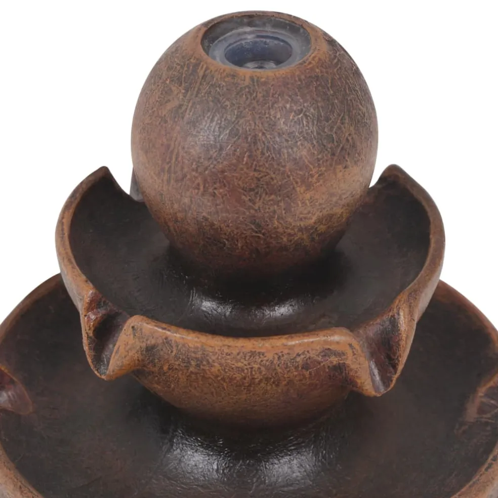 vidaXL Binnenfontein met pomp polyresin
