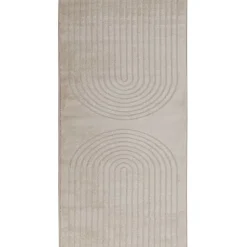 vidaXL Binnen kleed GALATI Beige 150 x 80 cm Polyester