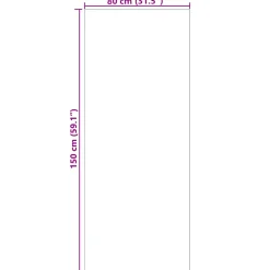 vidaXL Binnen kleed GALATI Beige 150 x 80 cm Polyester