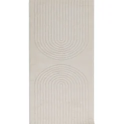 vidaXL Binnen kleed GALATI Crèmekleurig 150 x 80 cm Polyester