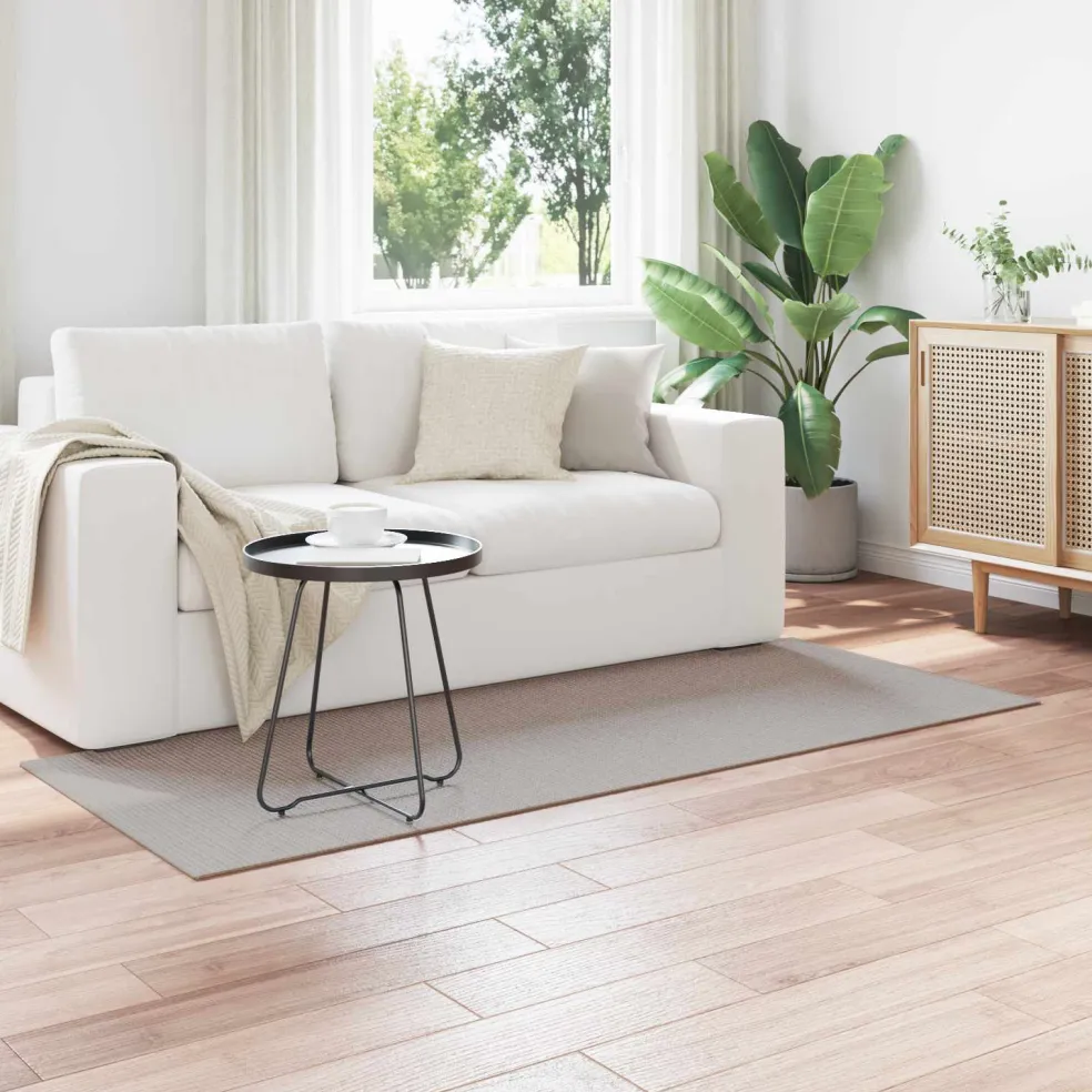 vidaXL Binnen kleed LUGO Crème en Taupe 80 x 150 cm Polyester