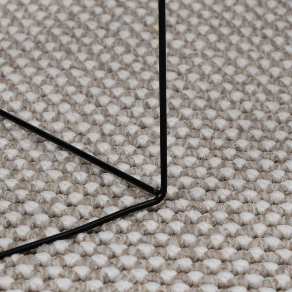 vidaXL Binnen kleed LUGO Crème en Taupe 80 x 150 cm Polyester