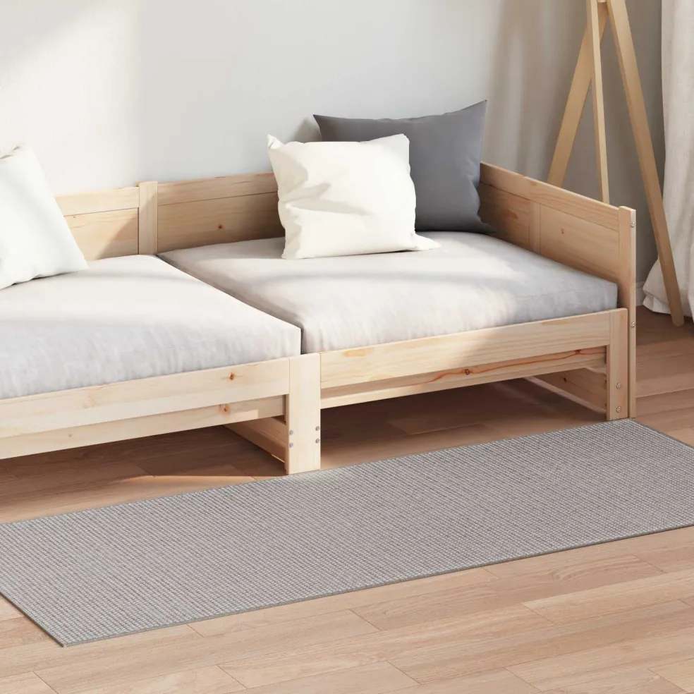 vidaXL Binnen kleed LUGO Crème en Taupe 80 x 150 cm Polyester