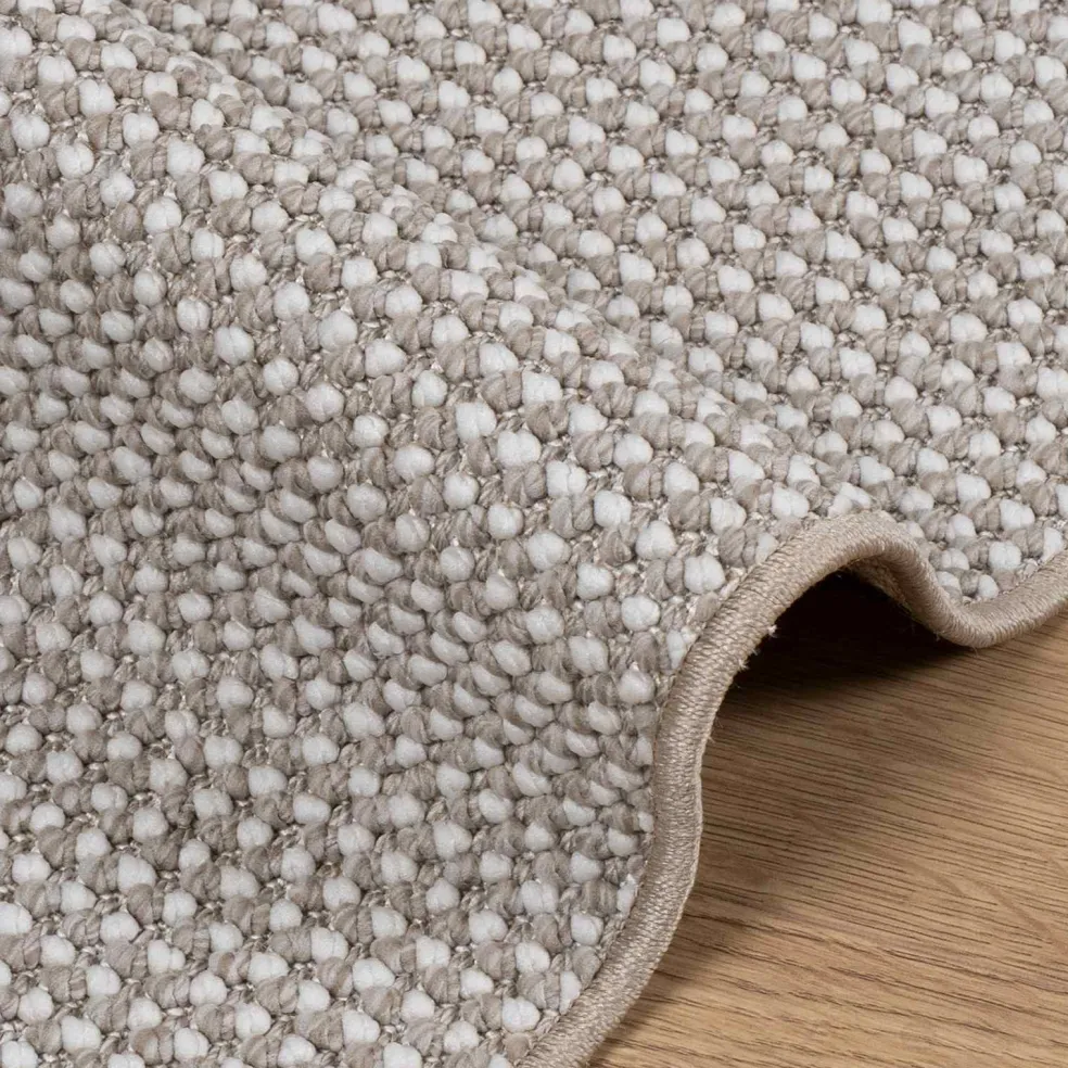 vidaXL Binnen kleed LUGO Crème en Taupe 80 x 150 cm Polyester