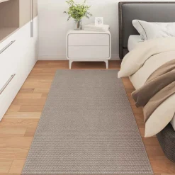 vidaXL Binnen kleed LUGO Crème en Taupe 80 x 150 cm Polyester