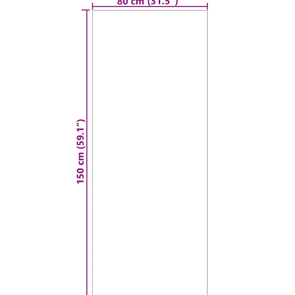 vidaXL Binnen kleed LUGO Crèmekleurig 150 x 80 cm Polyester