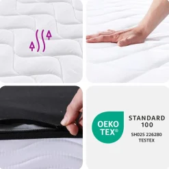 vidaXL Binnenveringmatras middelhard 80x200 cm