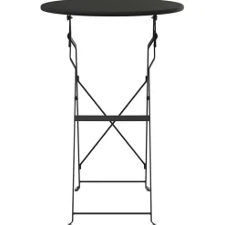 vidaXL Bistrotafel Antraciet Ø 50 x 71 cm Poedercoating staal