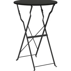 vidaXL Bistrotafel Antraciet Ø 50 x 71 cm Poedercoating staal