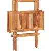 vidaXL Bistrotafel inklapbaar 60x60x65 cm massief teakhout
