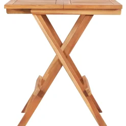 vidaXL Bistrotafel inklapbaar 60x60x65 cm massief teakhout