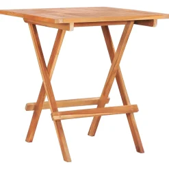 vidaXL Bistrotafel inklapbaar 60x60x65 cm massief teakhout