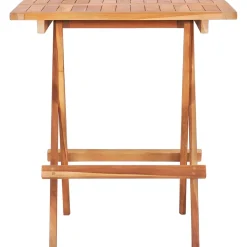 vidaXL Bistrotafel inklapbaar 60x60x65 cm massief teakhout