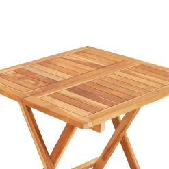 vidaXL Bistrotafel inklapbaar 60x60x65 cm massief teakhout
