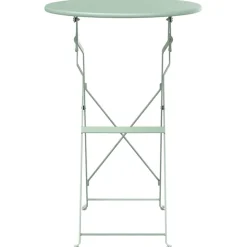 vidaXL Bistrotafel Licht muntgroen Ø 50 x 71 cm Poedercoating staal