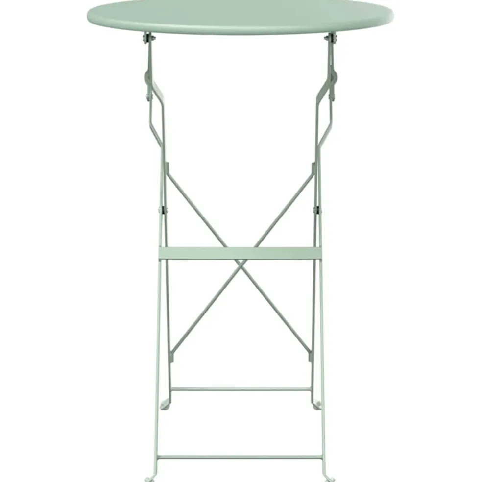 vidaXL Bistrotafel Licht muntgroen Ø 50 x 71 cm Poedercoating staal