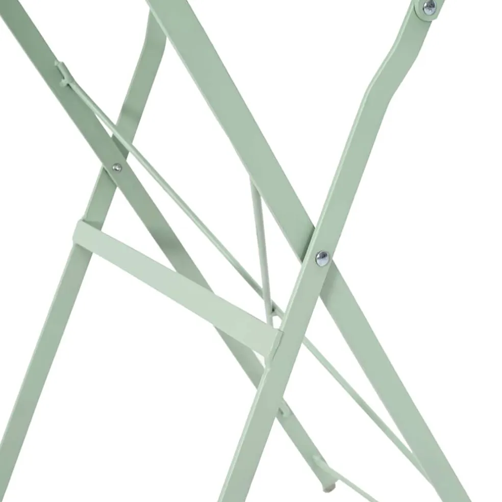 vidaXL Bistrotafel Licht muntgroen Ø 50 x 71 cm Poedercoating staal