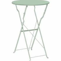 vidaXL Bistrotafel Licht muntgroen Ø 50 x 71 cm Poedercoating staal