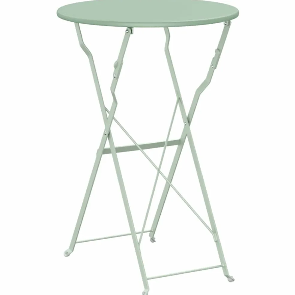 vidaXL Bistrotafel Licht muntgroen Ø 50 x 71 cm Poedercoating staal