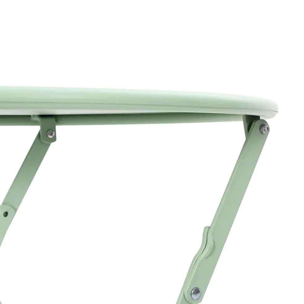 vidaXL Bistrotafel Licht muntgroen Ø 50 x 71 cm Poedercoating staal