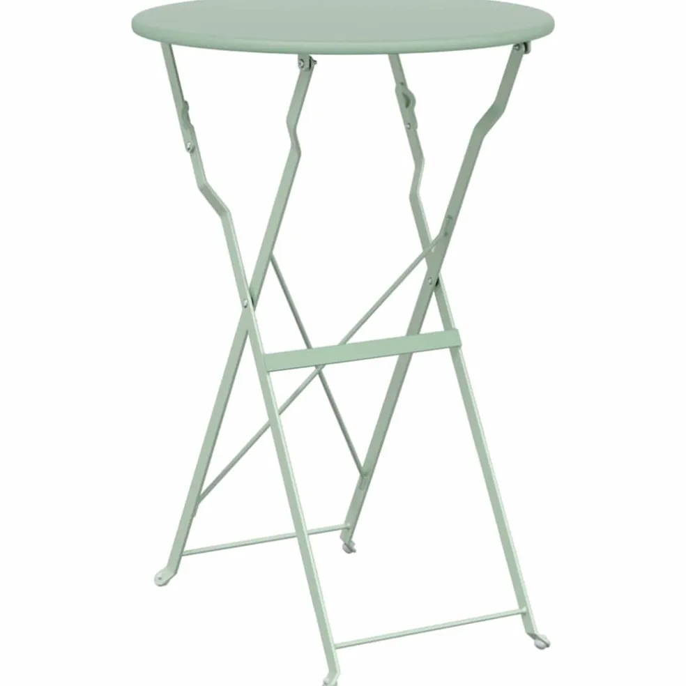vidaXL Bistrotafel Licht muntgroen Ø 50 x 71 cm Poedercoating staal