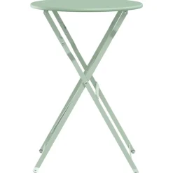 vidaXL Bistrotafel Licht muntgroen Ø 50 x 71 cm Poedercoating staal