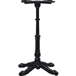vidaXL Bistrotafelpoot 52x52x72 cm gietijzer zwart