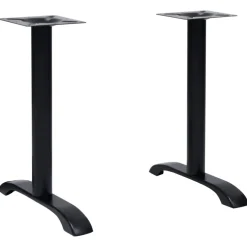 vidaXL Bistrotafelpoten 2 st 61x8x72 cm gietijzer zwart