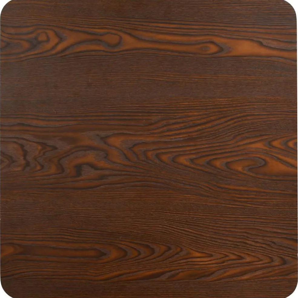 vidaXL Bistrotafel 50x50 cm MDF donkerbruin